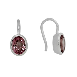 Tourmaline, pink Hanging earring model E6-023